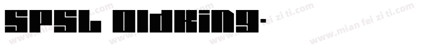 SPSL OldKing字体转换